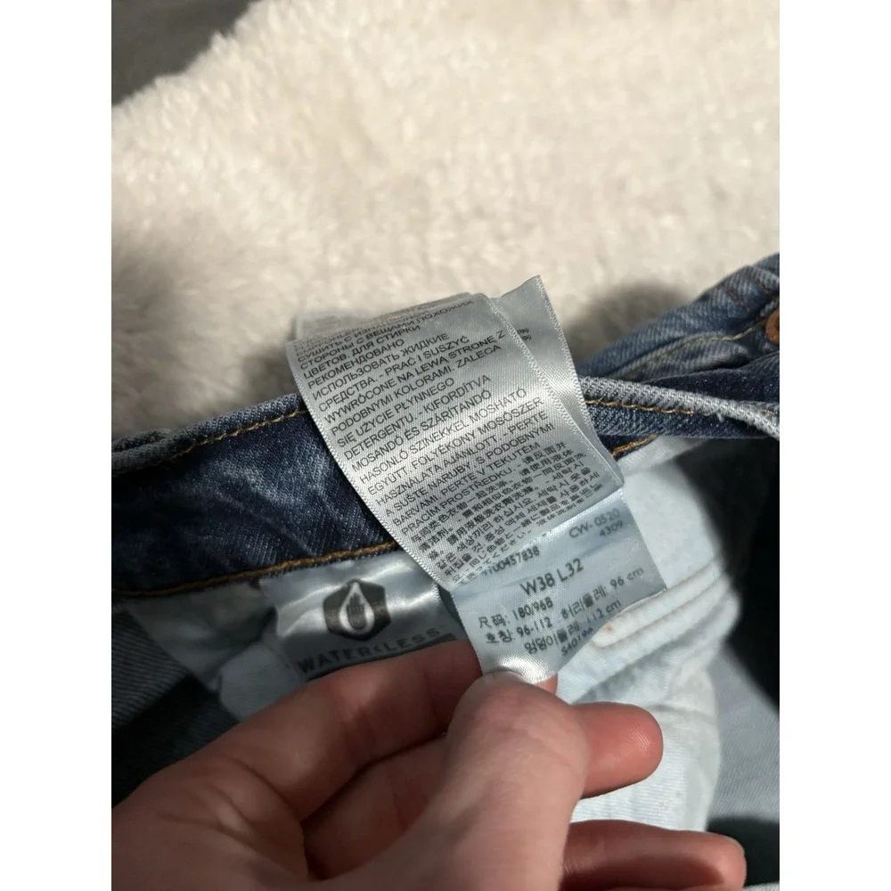 Levi's 512 Premium Slim Tapered Blue Mens Jeans Size 38x32‎ Pants Stretch
